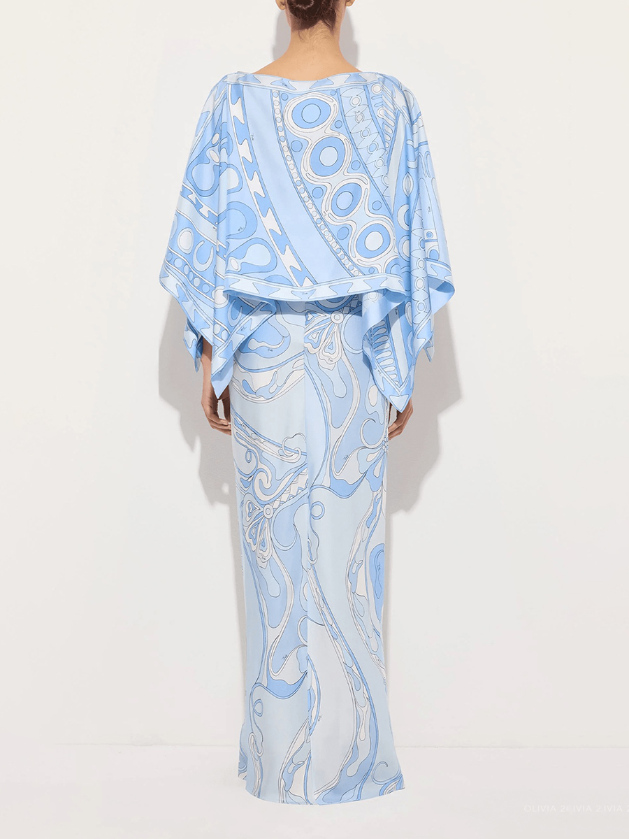 VGH Light Blue Abstract Print  - Men'S Formal Wear For A Wedding avaliação e preço