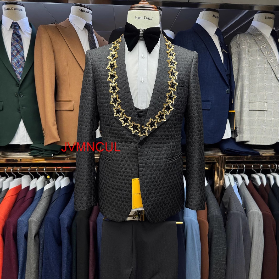 Men's 3 Piece Suit Slim Fit We - Men'S Formal Wear For Reception avaliação e preço