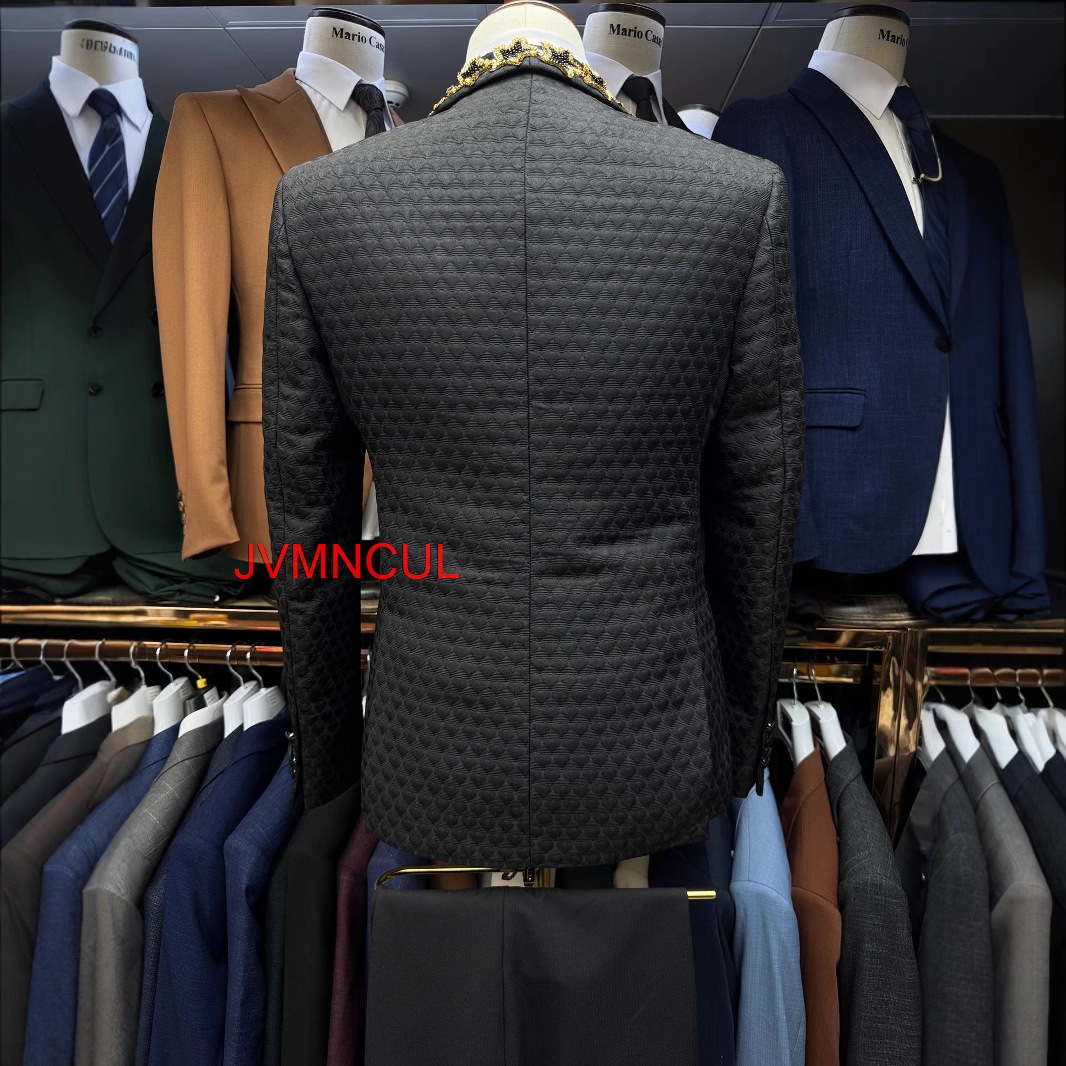 Men's 3 Piece Suit Slim Fit We - Men'S Formal Wear For Reception avaliação e preço
