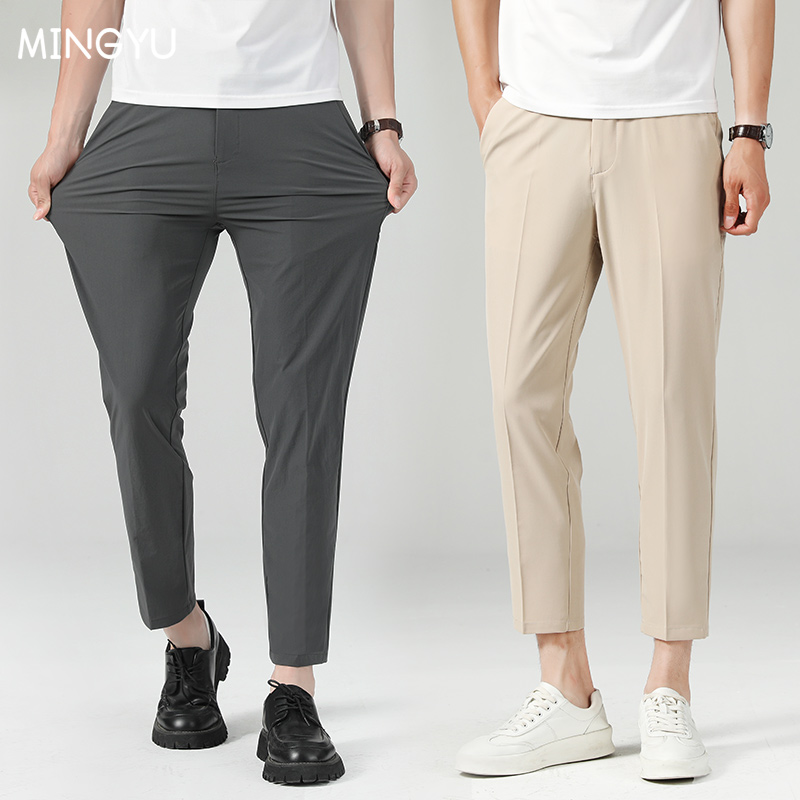 New Summer Thin Suit Pants Men - Men Formal Wear Outfits avaliação e preço