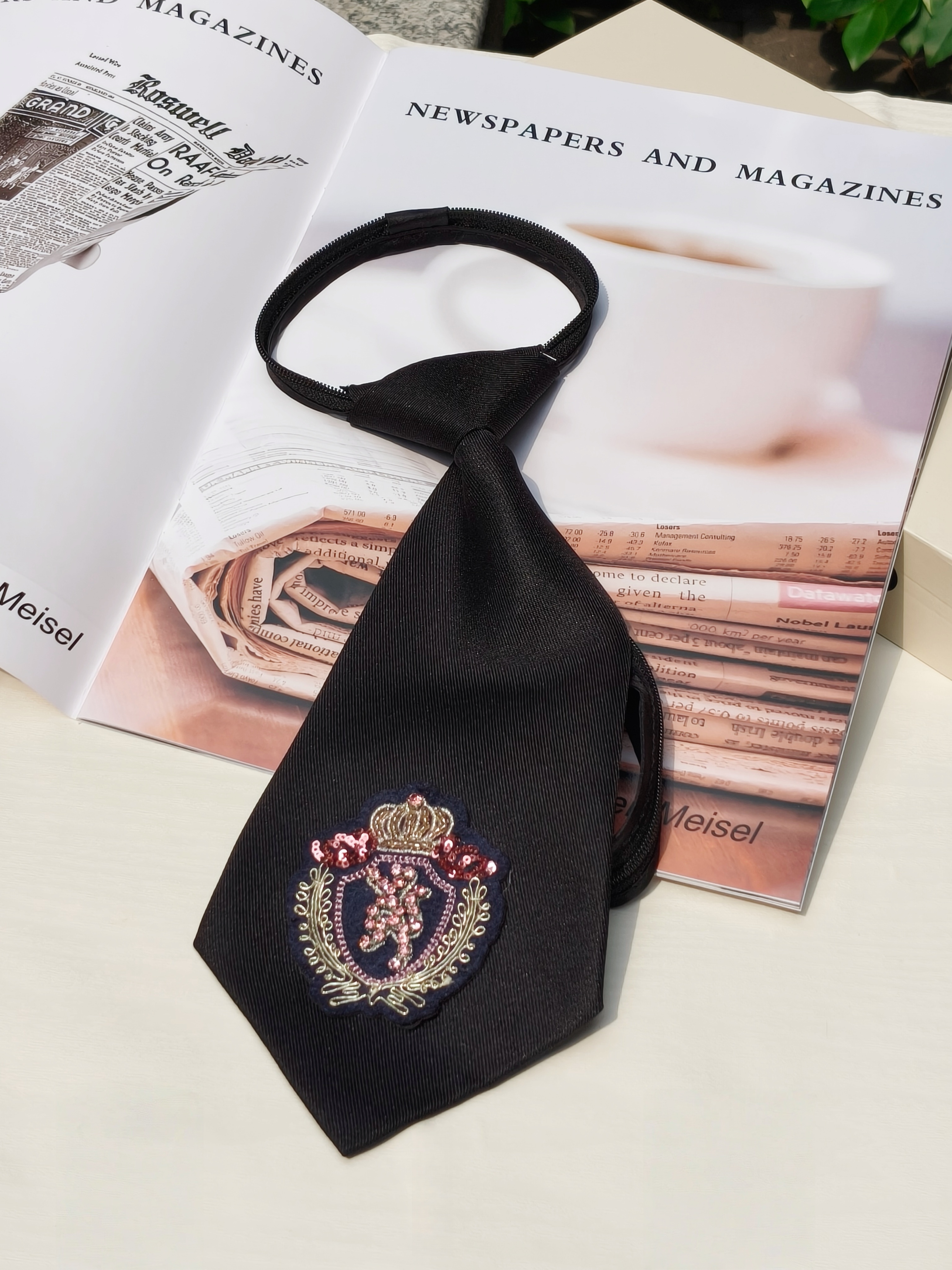 High-End Crown Badge Black Tie - High End Men'S Formal Wear avaliação e preço
