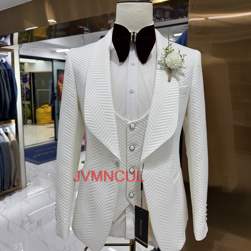 Men's Modern 3 Piece Suit Slim - Men'S Formal Wear For Reception avaliação e preço