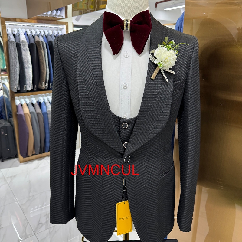 Men's Modern 3 Piece Suit Slim - Men'S Formal Wear For Reception avaliação e preço