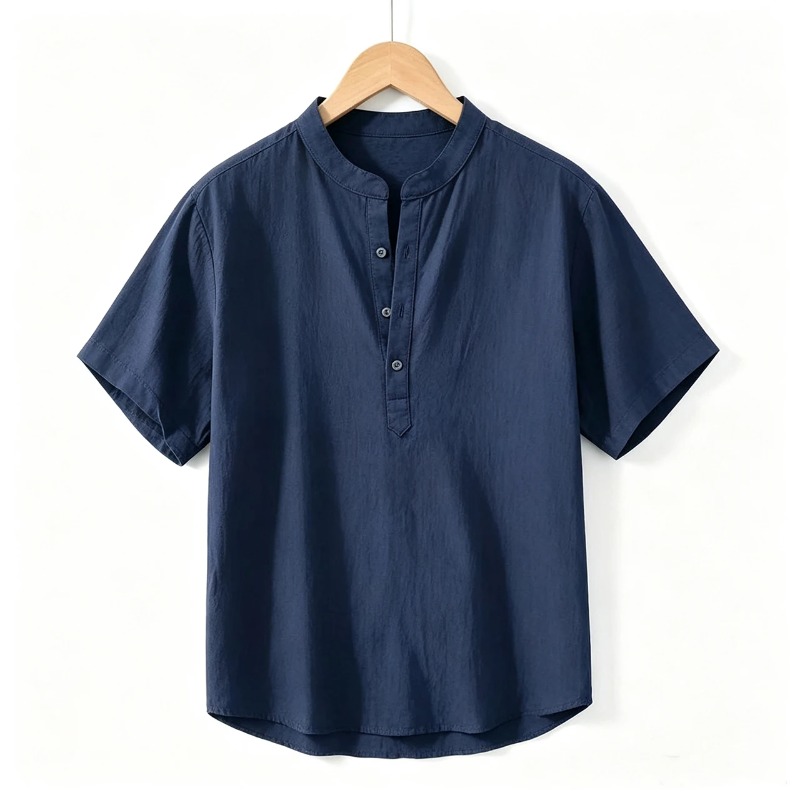 Summer Thin Short-sleeved Shir - Mens Formal avaliação e preço