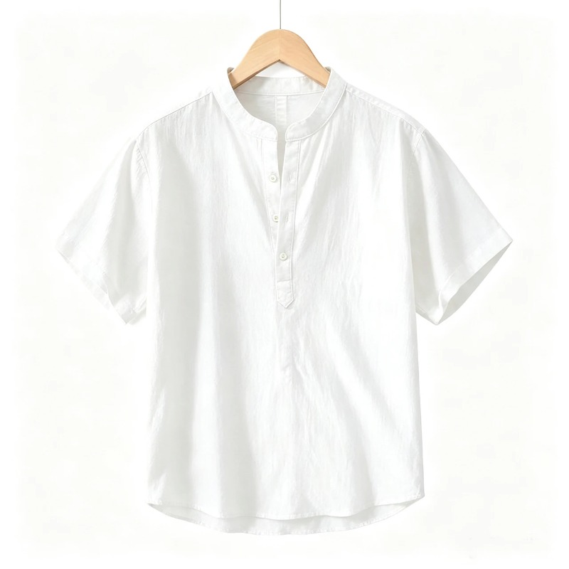 Summer Thin Short-sleeved Shir - Mens Formal avaliação e preço