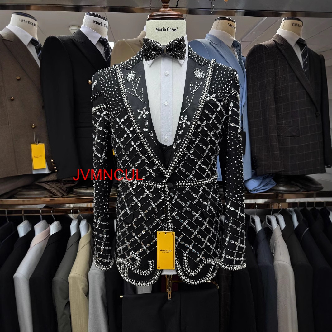 Men's Luxury Embroidered Suit  - Men'S Formal Wear For Reception avaliação e preço