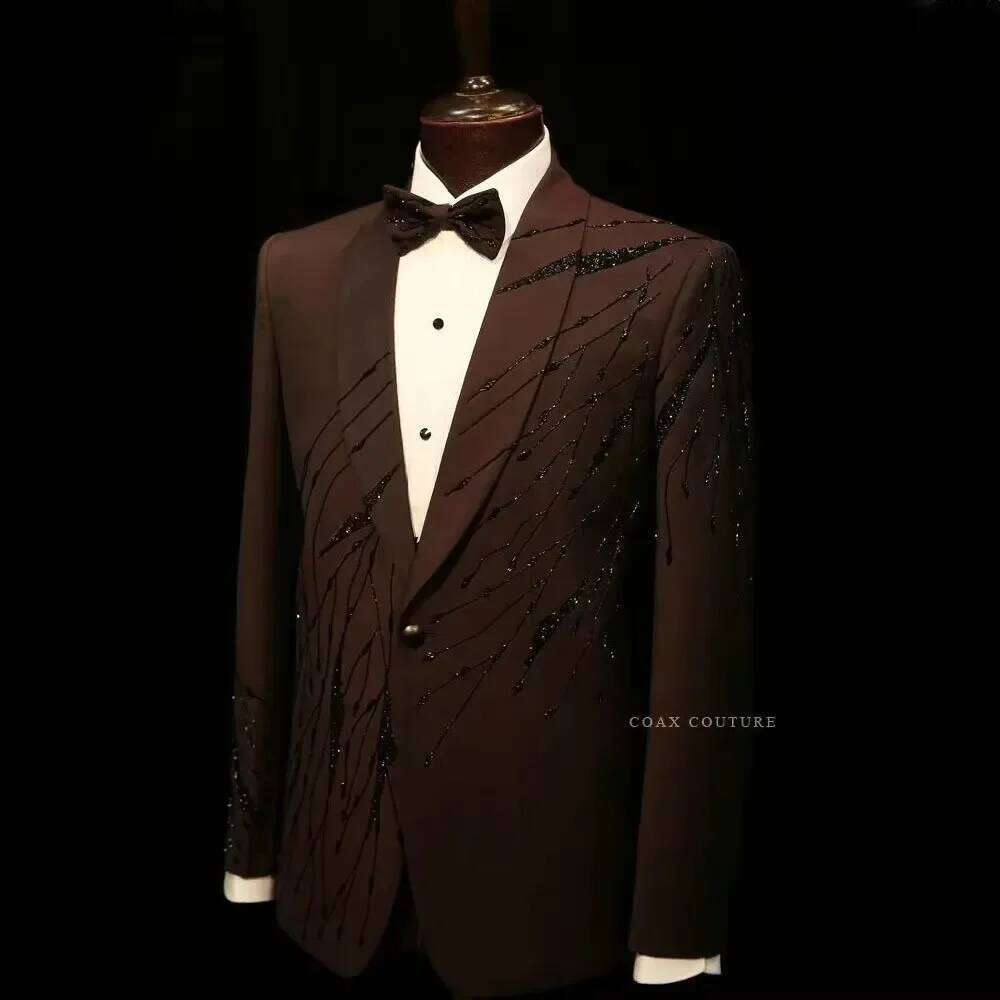 Brown High-End Formal Men Suit - High End Men'S Formal Wear avaliação e preço
