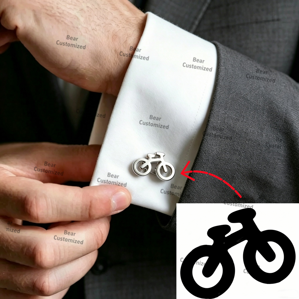 Men Custom Logo Tie Clip Cuffl - Men'S Formal Wear For A Wedding avaliação e preço