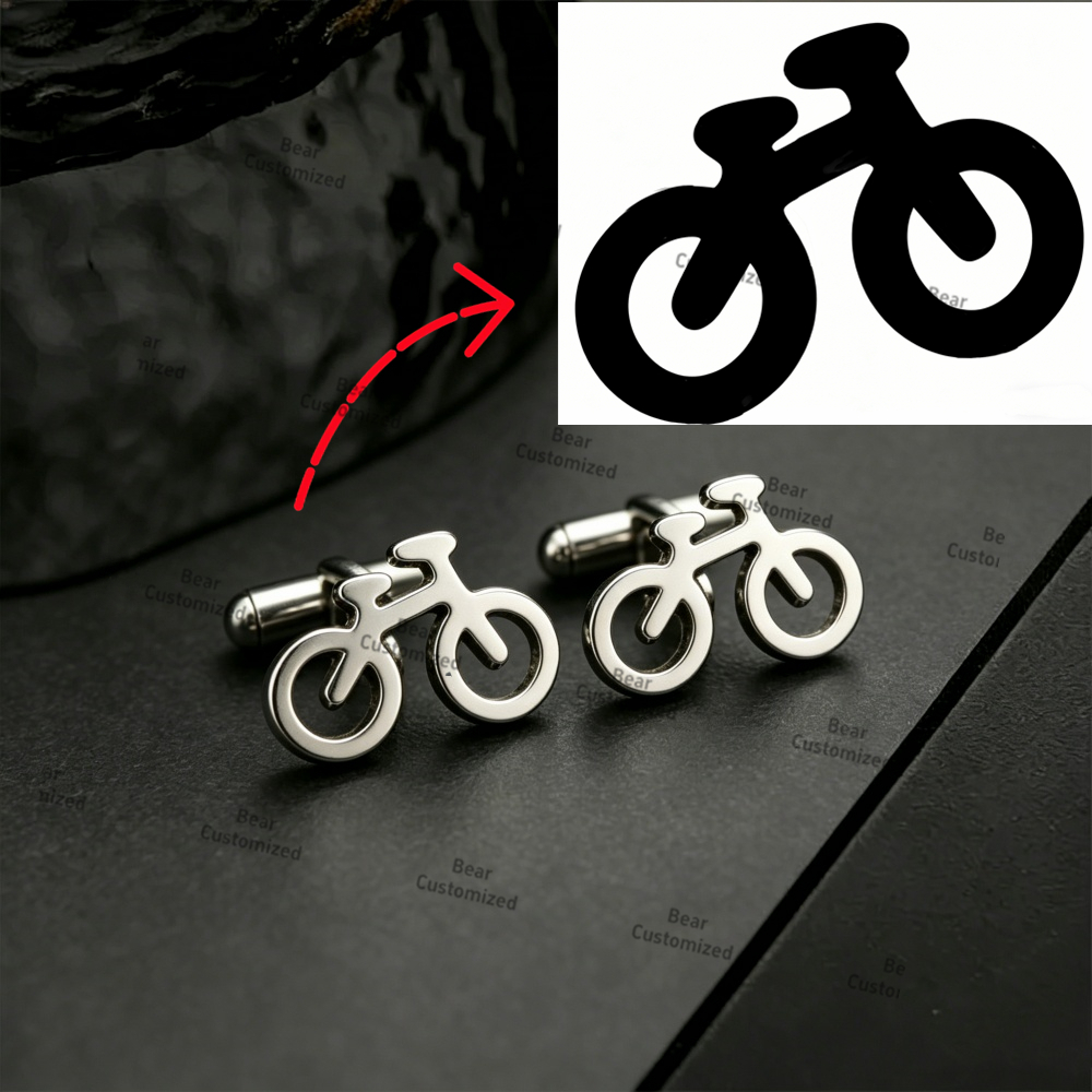 Men Custom Logo Tie Clip Cuffl - Men'S Formal Wear For A Wedding avaliação e preço