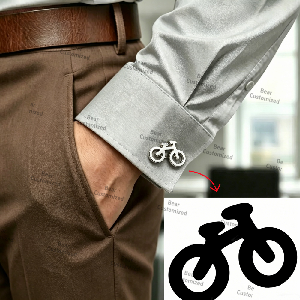 Men Custom Logo Tie Clip Cuffl - Men'S Formal Wear For A Wedding avaliação e preço
