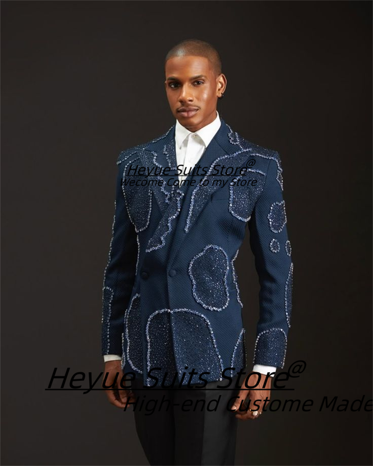 Gorgeous Crystal Embroidery Gr - Men'S Formal Wear For A Wedding avaliação e preço