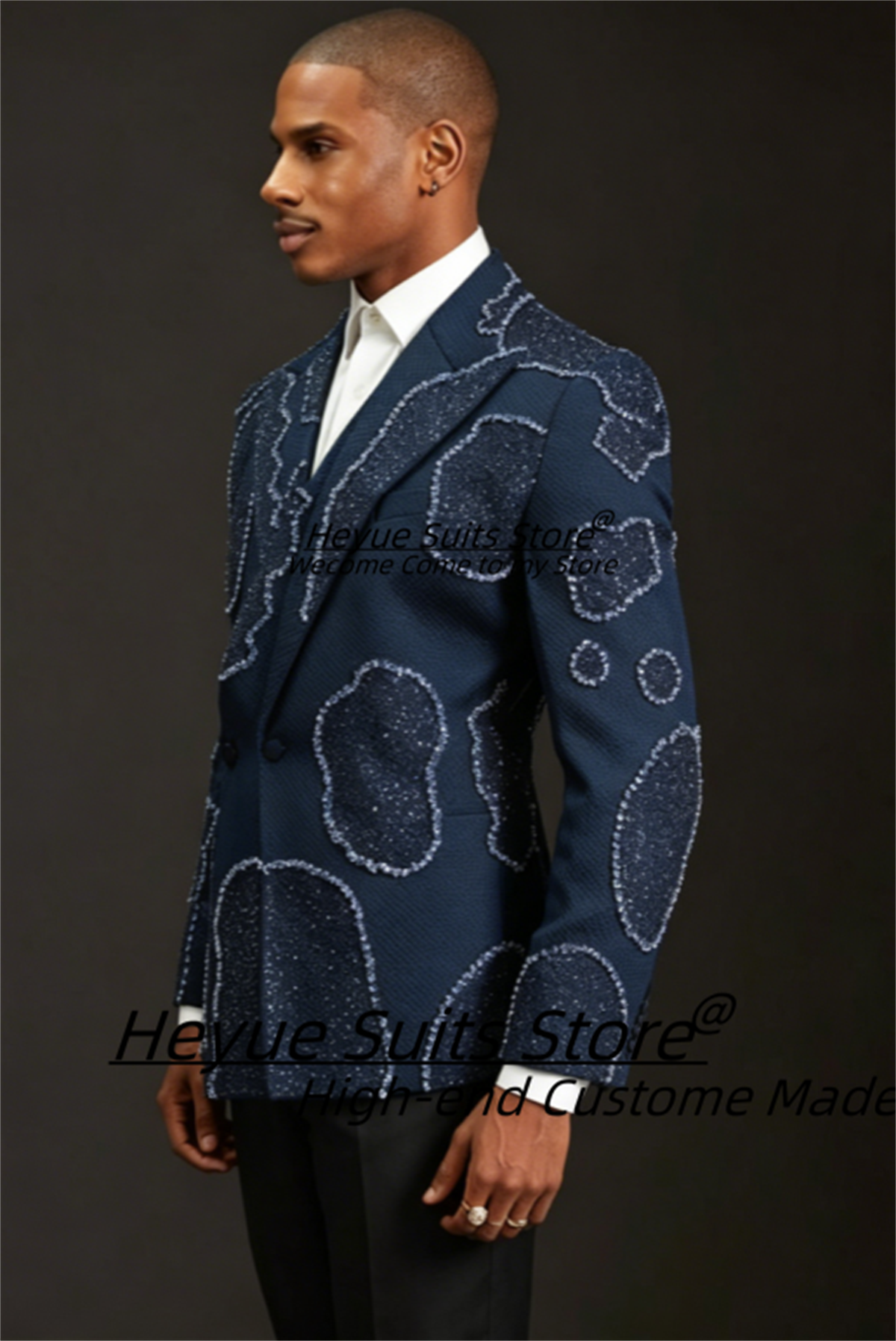 Gorgeous Crystal Embroidery Gr - Men'S Formal Wear For A Wedding avaliação e preço