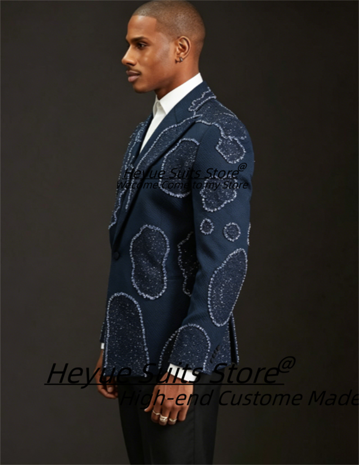 Gorgeous Crystal Embroidery Gr - Men'S Formal Wear For A Wedding avaliação e preço