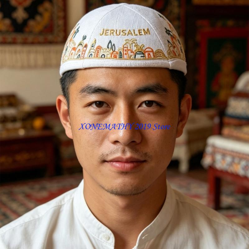 F42F Multiuse Cotton Yarmulke  - Men'S Formal Ethnic Wear avaliação e preço