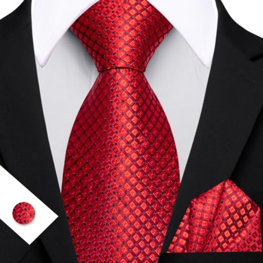 Men Plaid/Striped Ties Set Sil - Mens Formal avaliação e preço