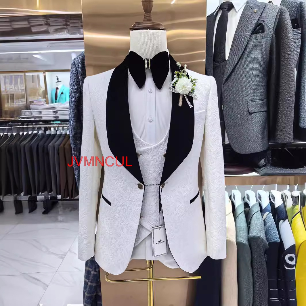 Men's 3 Piece Suit Slim Fit We - Men Formal Wear Outfits avaliação e preço