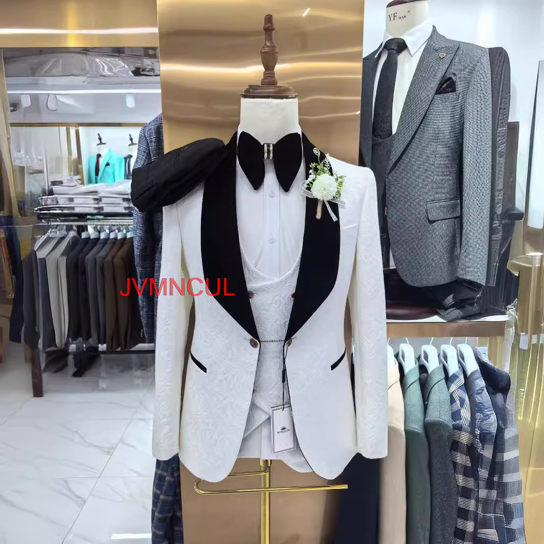 Men's 3 Piece Suit Slim Fit We - Men Formal Wear Outfits avaliação e preço