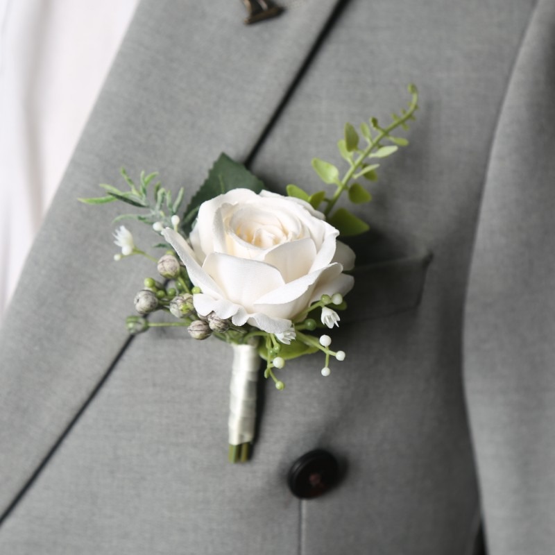 Wedding Suit Corsage Man Flowe - Men'S Formal Wear For A Wedding avaliação e preço
