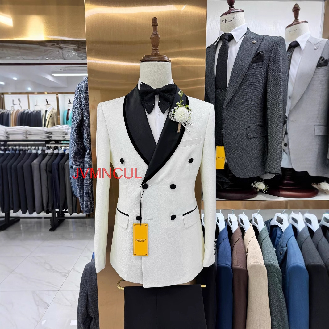 Men's Slim Fit 2 Piece Suit Mo - Men'S Formal Wear For Reception avaliação e preço