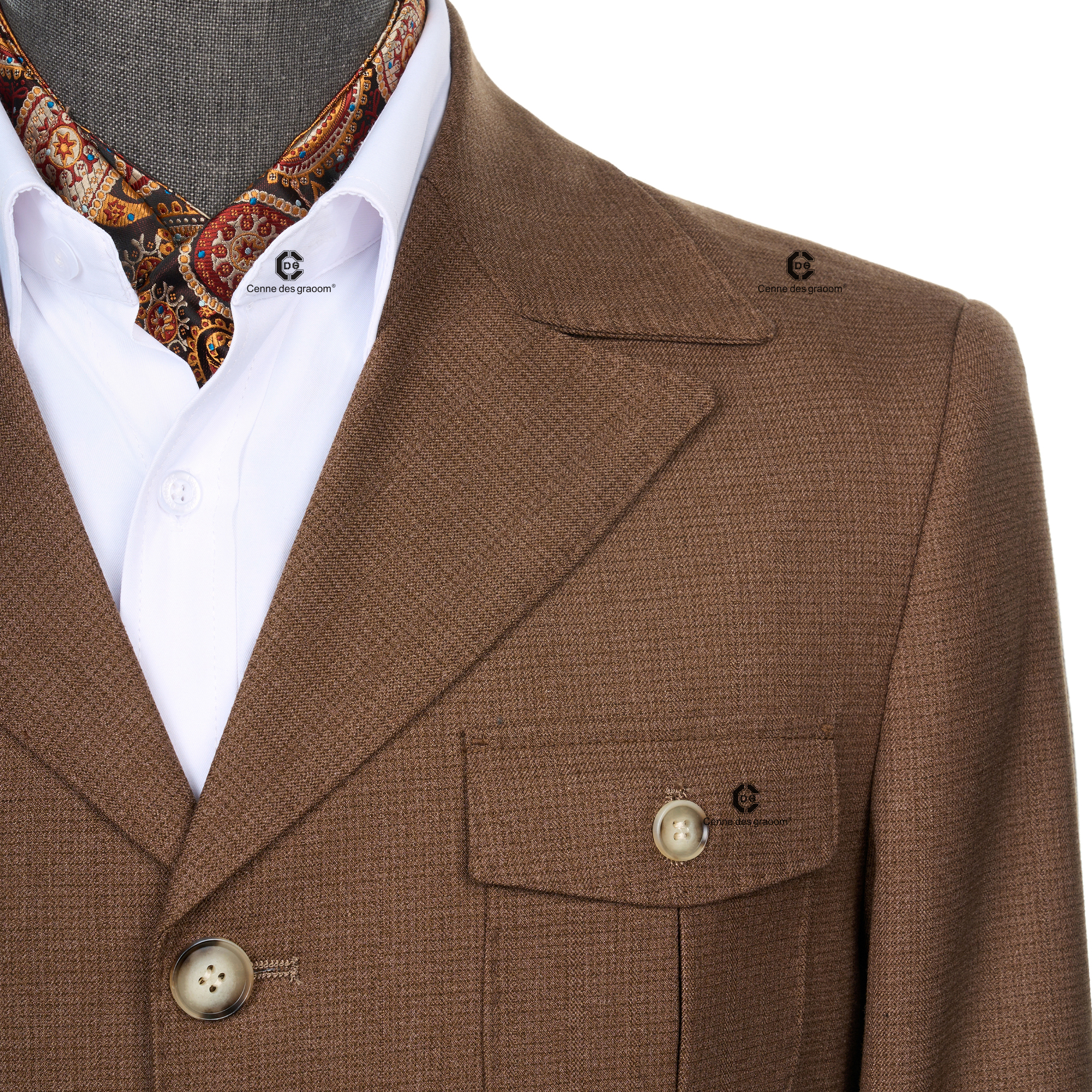 Cenne Des Graoom 2025 New Fash - Men Formal Wear Brown avaliação e preço
