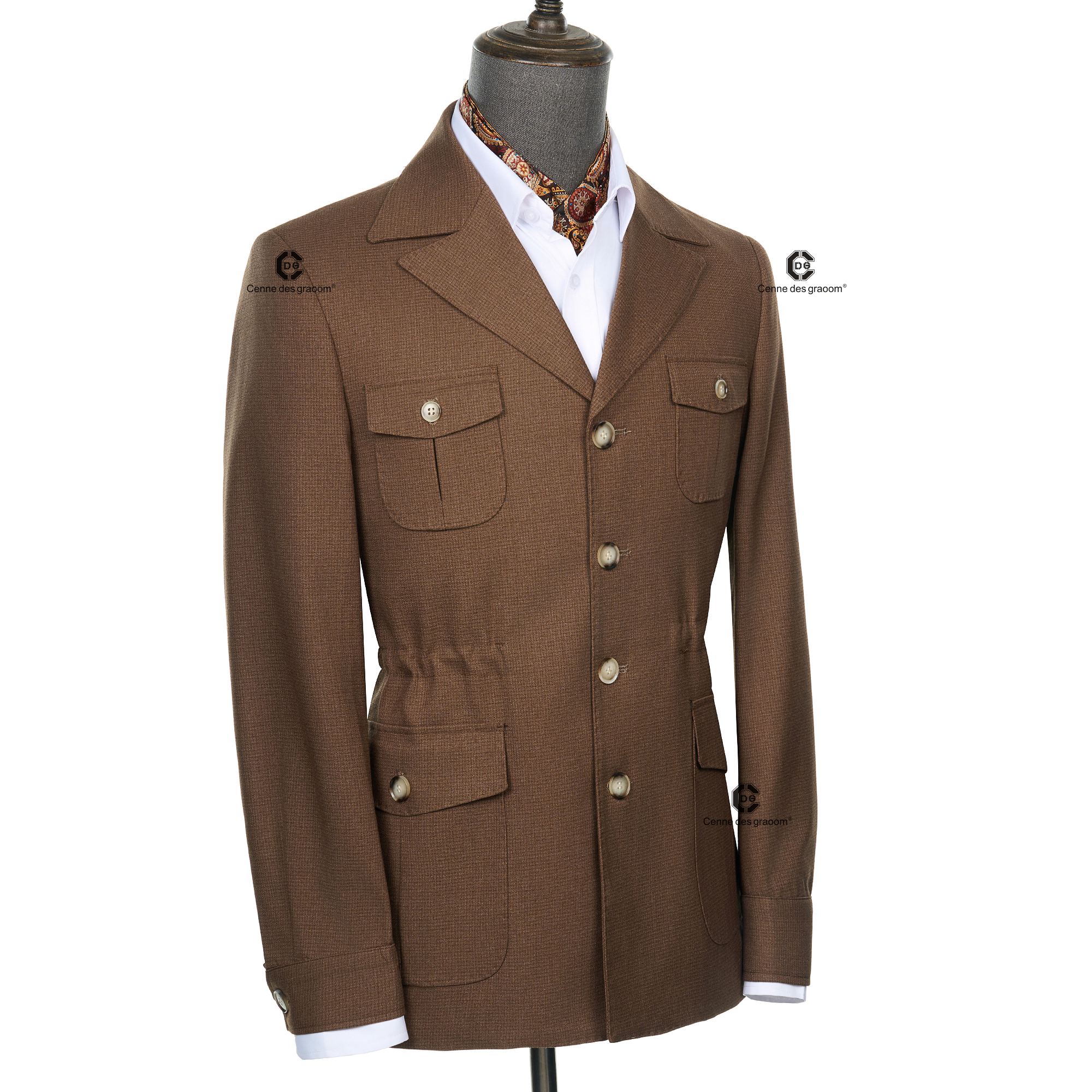 Cenne Des Graoom 2025 New Fash - Men Formal Wear Brown avaliação e preço