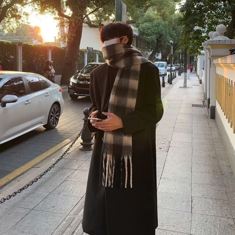 Korean Inspired Men's Wool Ove - High End Men'S Formal Wear avaliação e preço