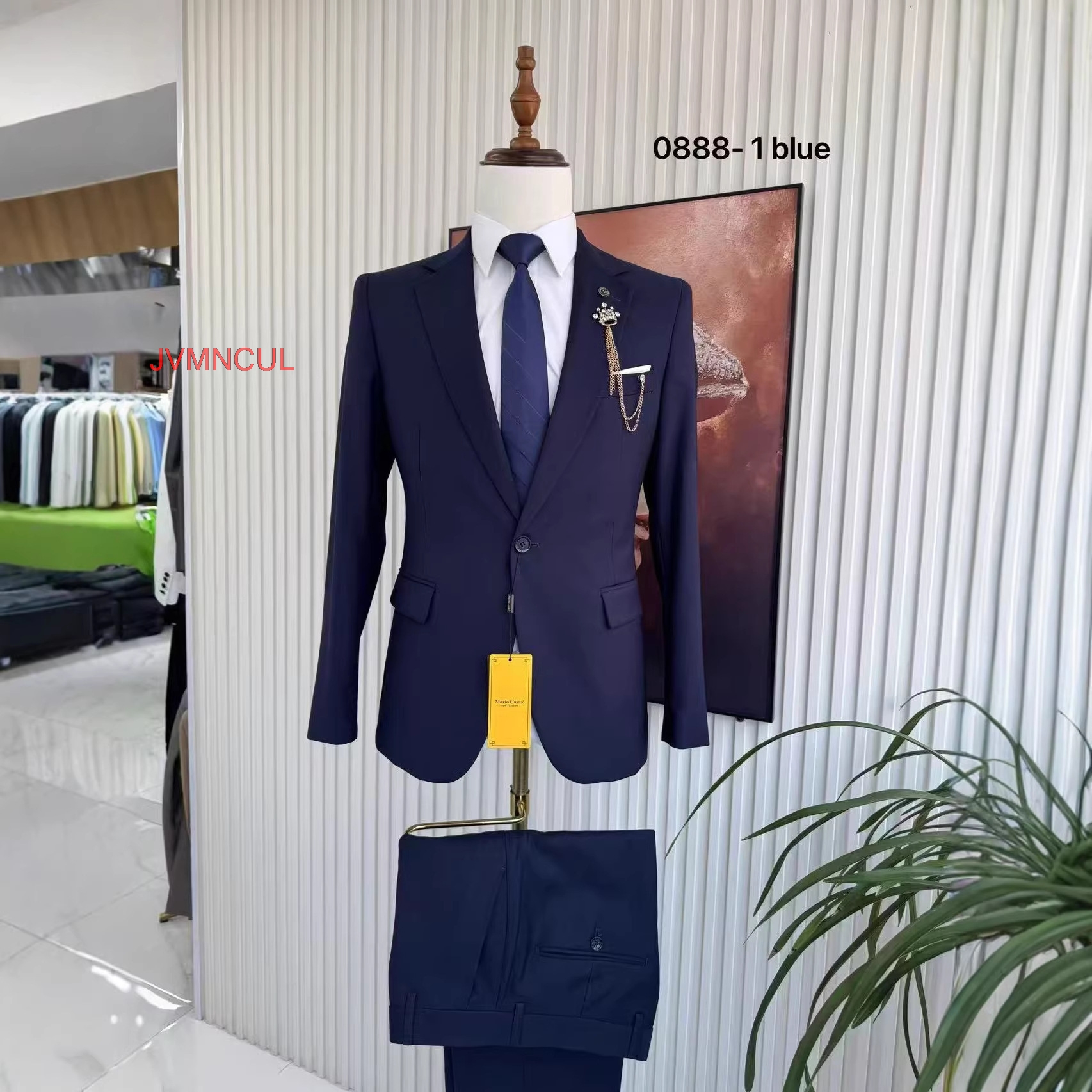 Men's Solid Color 2 Piece Suit - Men'S Formal Wear For Reception avaliação e preço