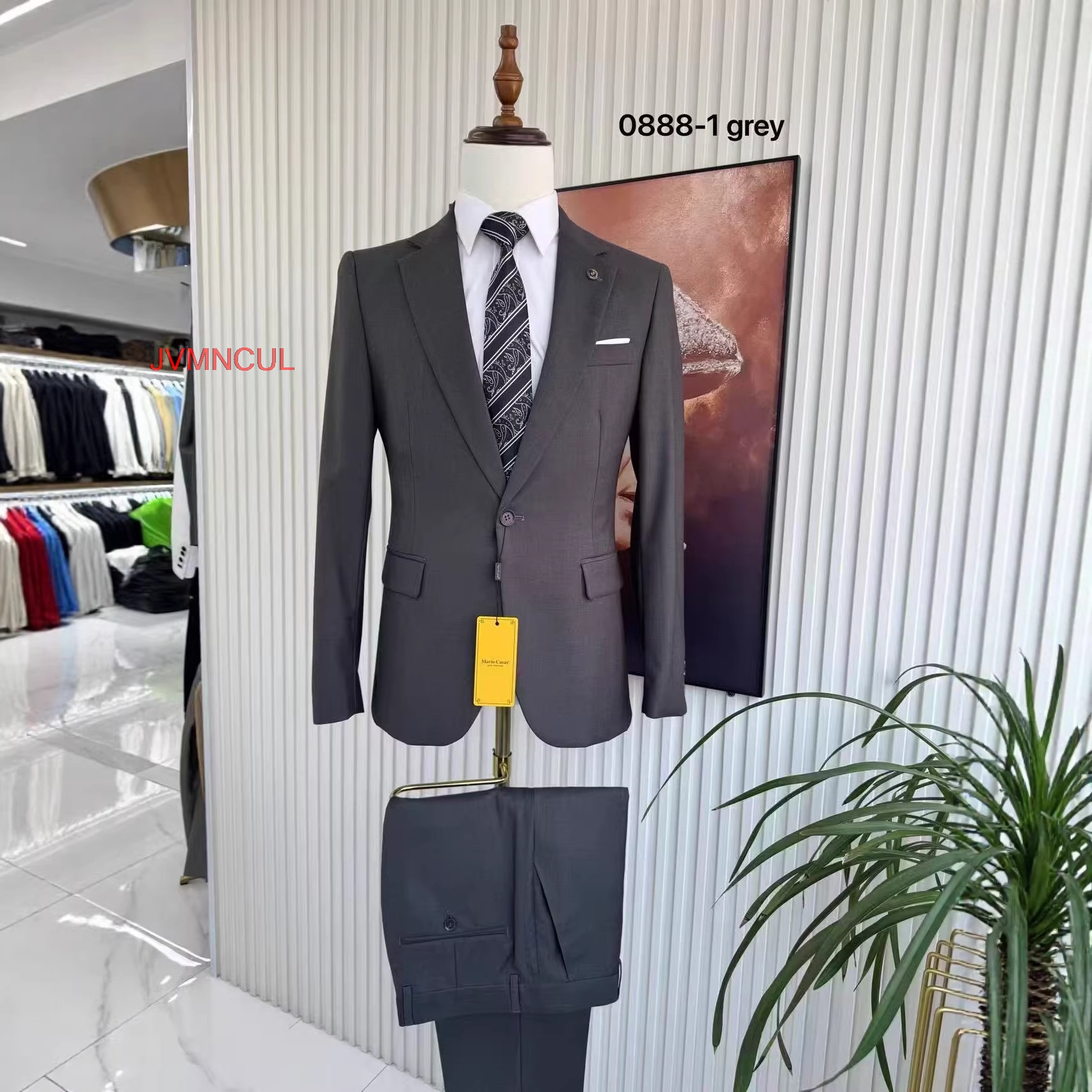 Men's Solid Color 2 Piece Suit - Men'S Formal Wear For Reception avaliação e preço