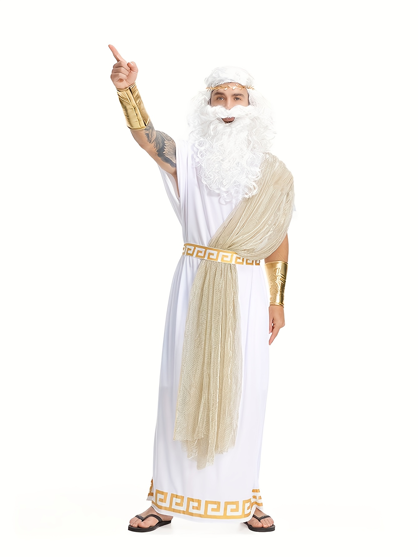 Men Zeus Greek God Costume Anc - Mens Formal avaliação e preço
