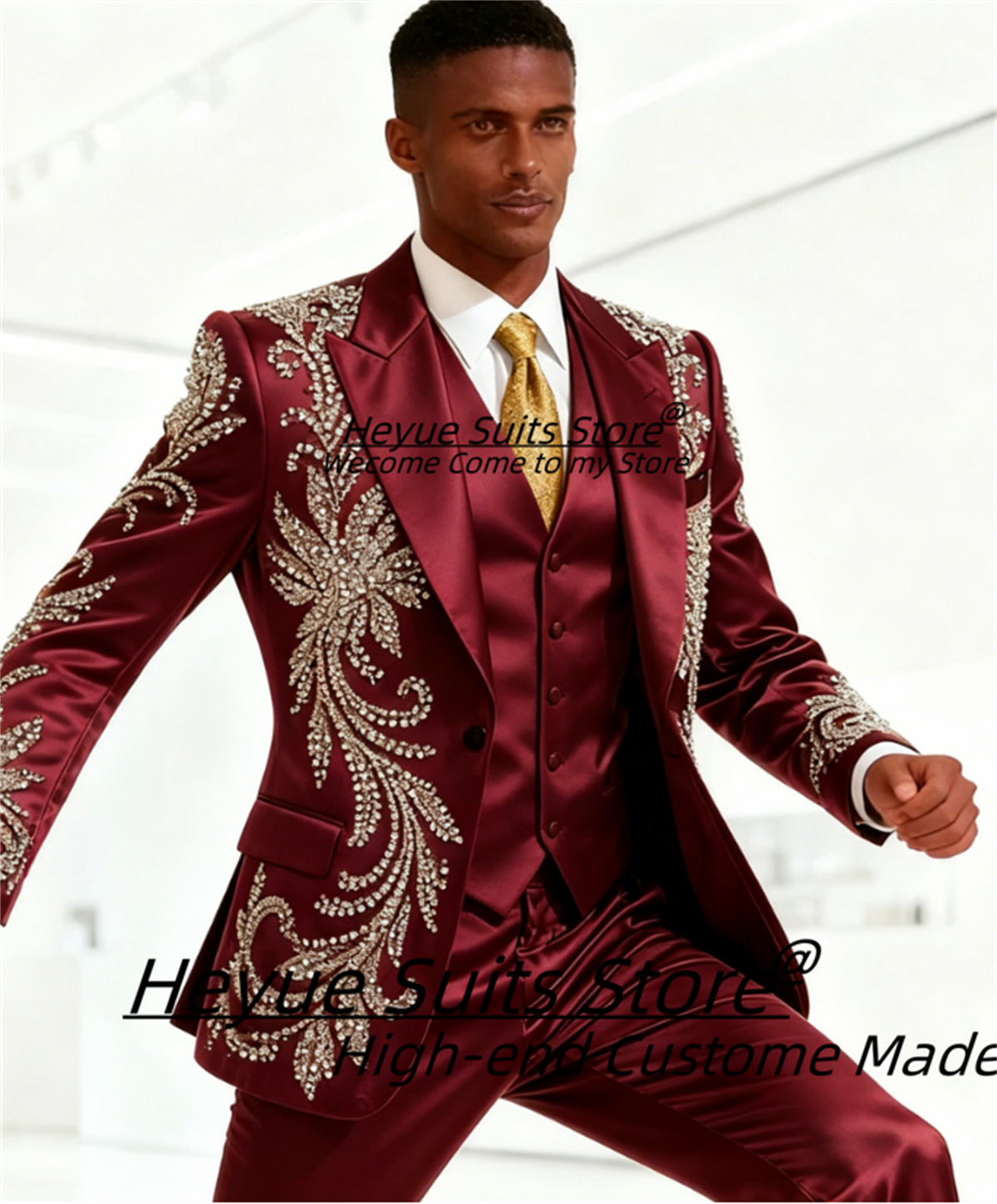 High End Customized Men Suit L - Men'S Formal Wear For A Wedding avaliação e preço
