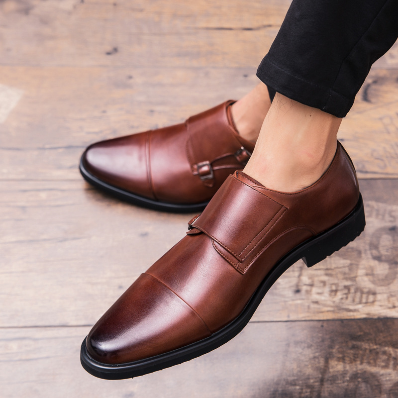 New Men Oxfords Shoes Black an - Men Formal Wear Brown avaliação e preço