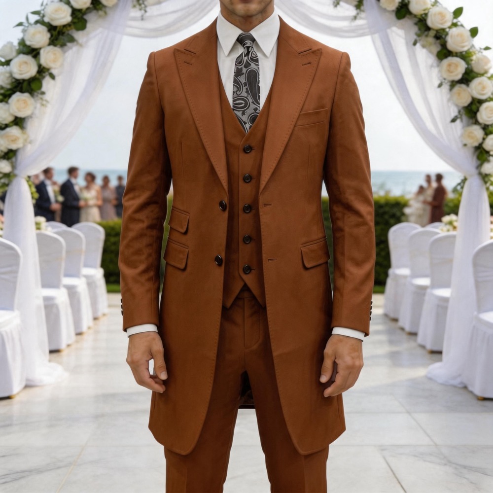 Slim Fit 3 Pieces Formal Men S - Men'S Formal Wear For A Wedding avaliação e preço