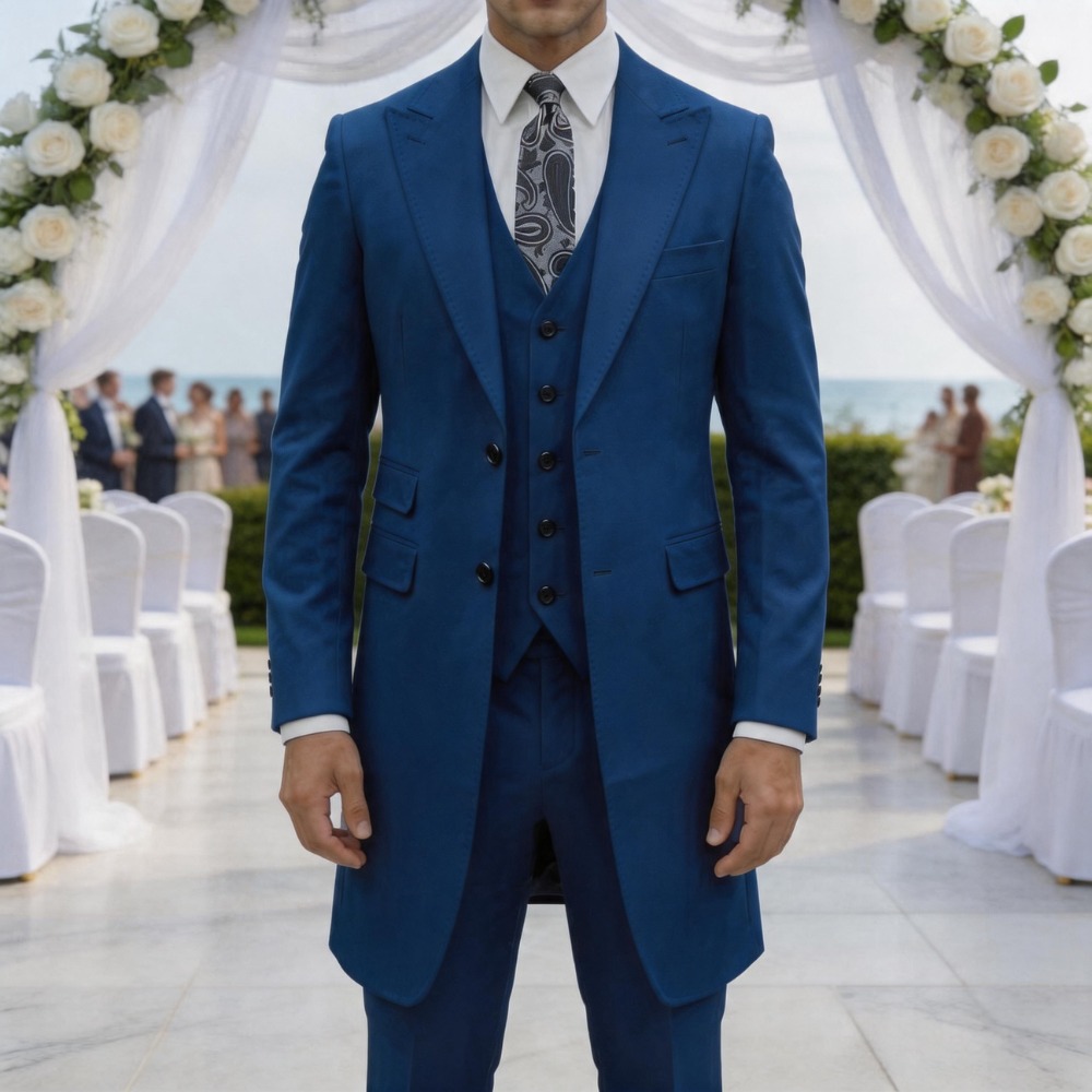 Slim Fit 3 Pieces Formal Men S - Men'S Formal Wear For A Wedding avaliação e preço