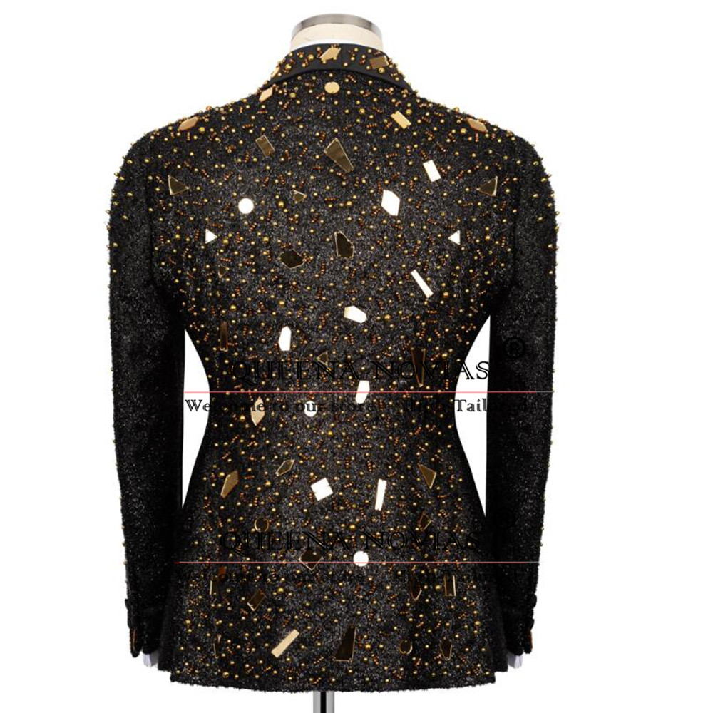 Sparkly Crystals Beading Suit  - Men'S Formal Wear For Reception avaliação e preço