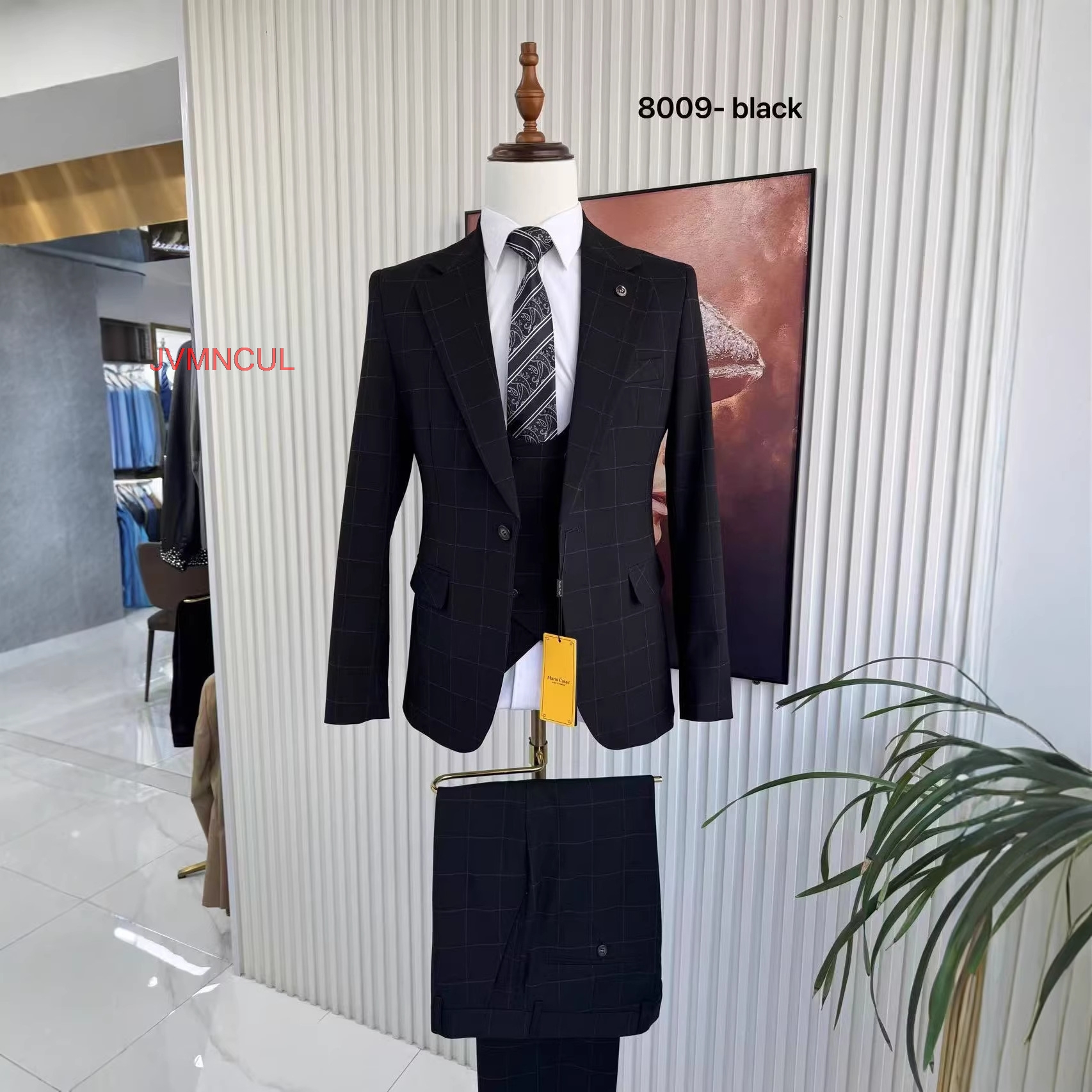 2026 Fashion Men's Checkered 3 - Men'S Formal Wear For Reception avaliação e preço