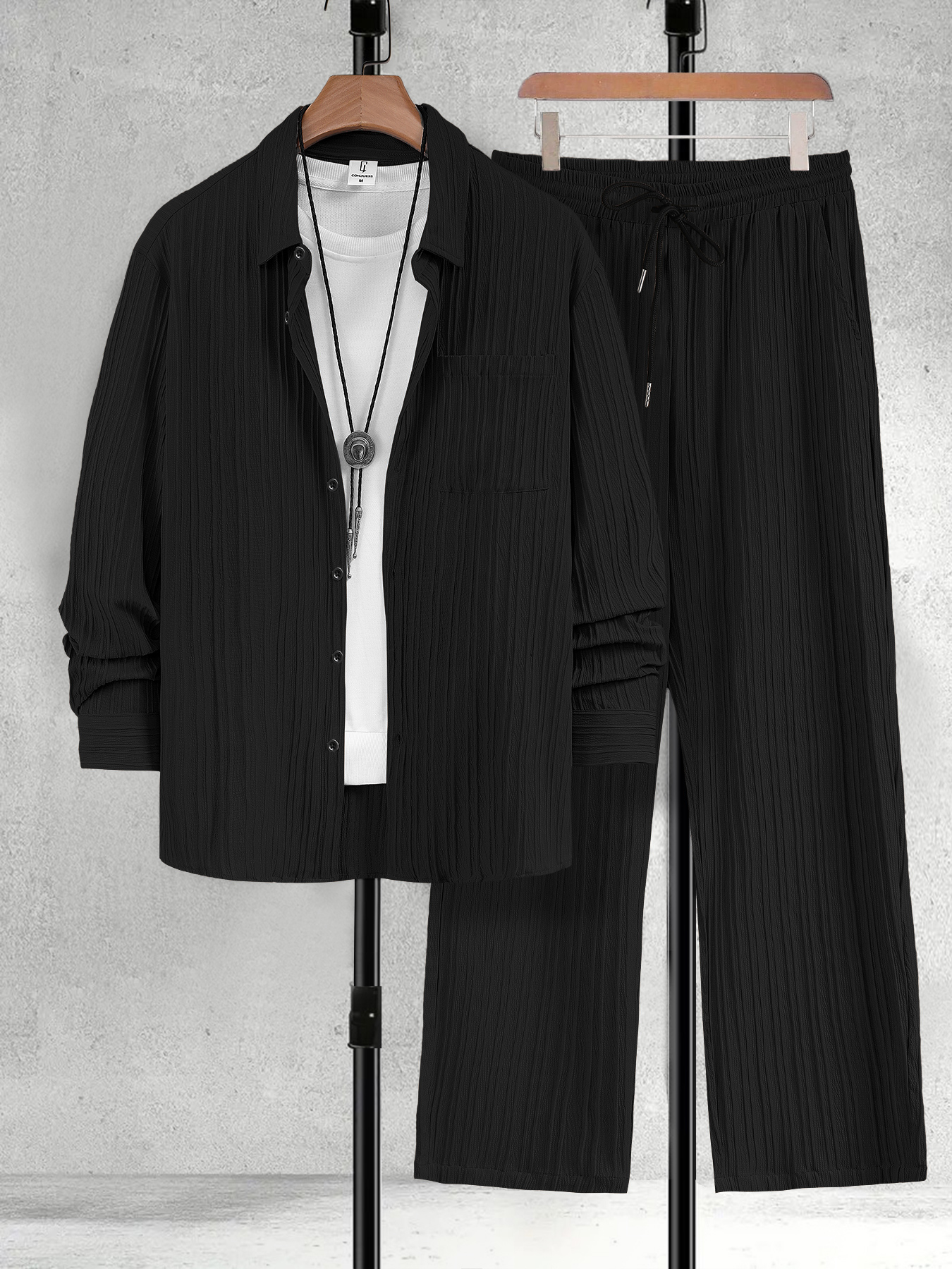Men's Spring Autumn Solid Colo - Mens Formal avaliação e preço