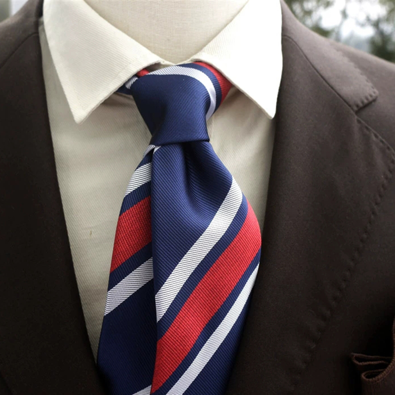 New Trendy Navy Brown Neckties - Men Formal Wear Brown avaliação e preço
