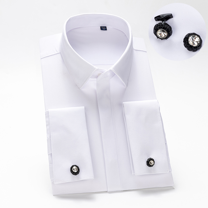Men's French cufflinks shirt,  - High End Men'S Formal Wear avaliação e preço