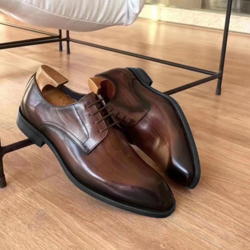 2026 Designer Leather Mens Who - Men Formal Wear Brown avaliação e preço