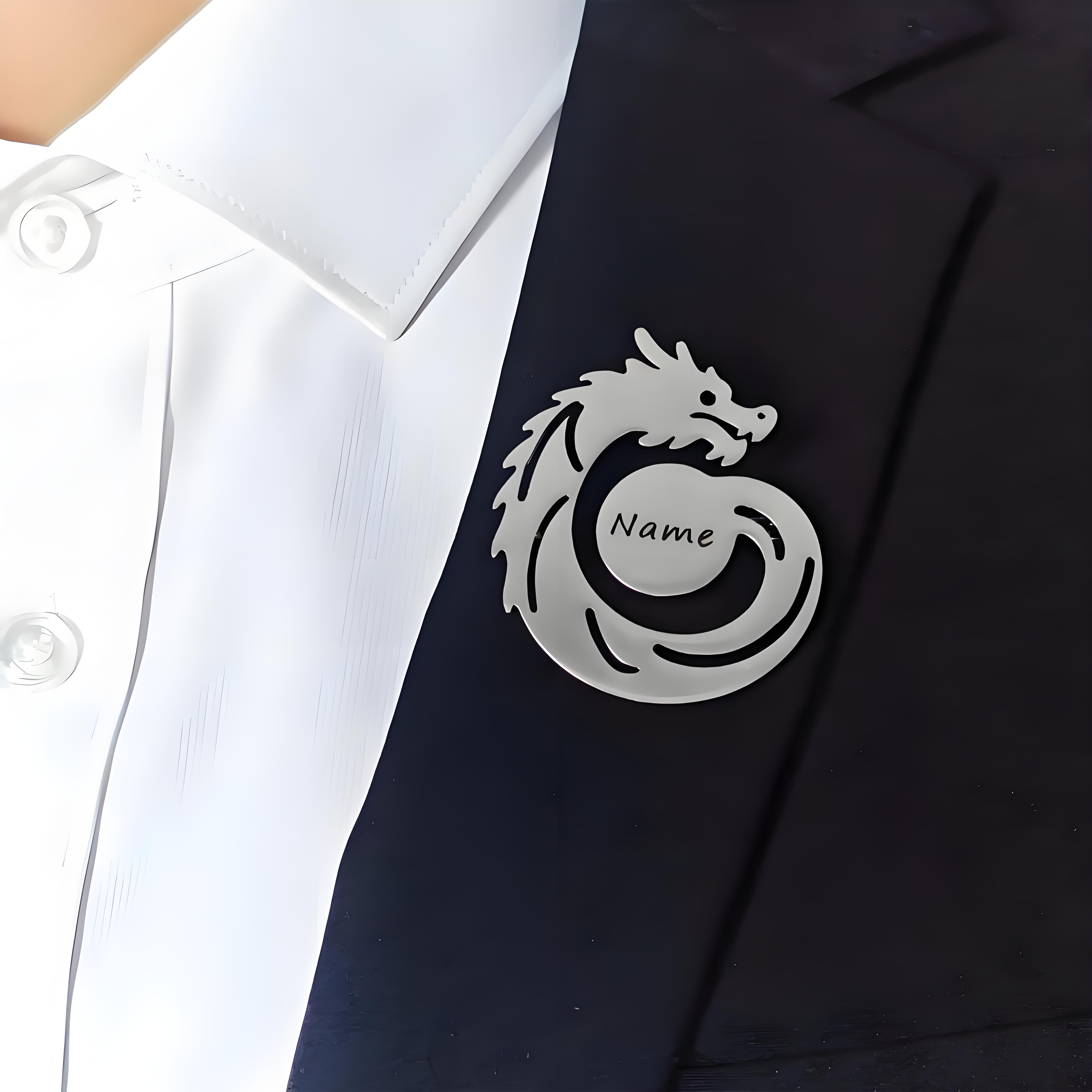 Custom Name Dragon Brooch, Per - Men'S Formal Ethnic Wear avaliação e preço