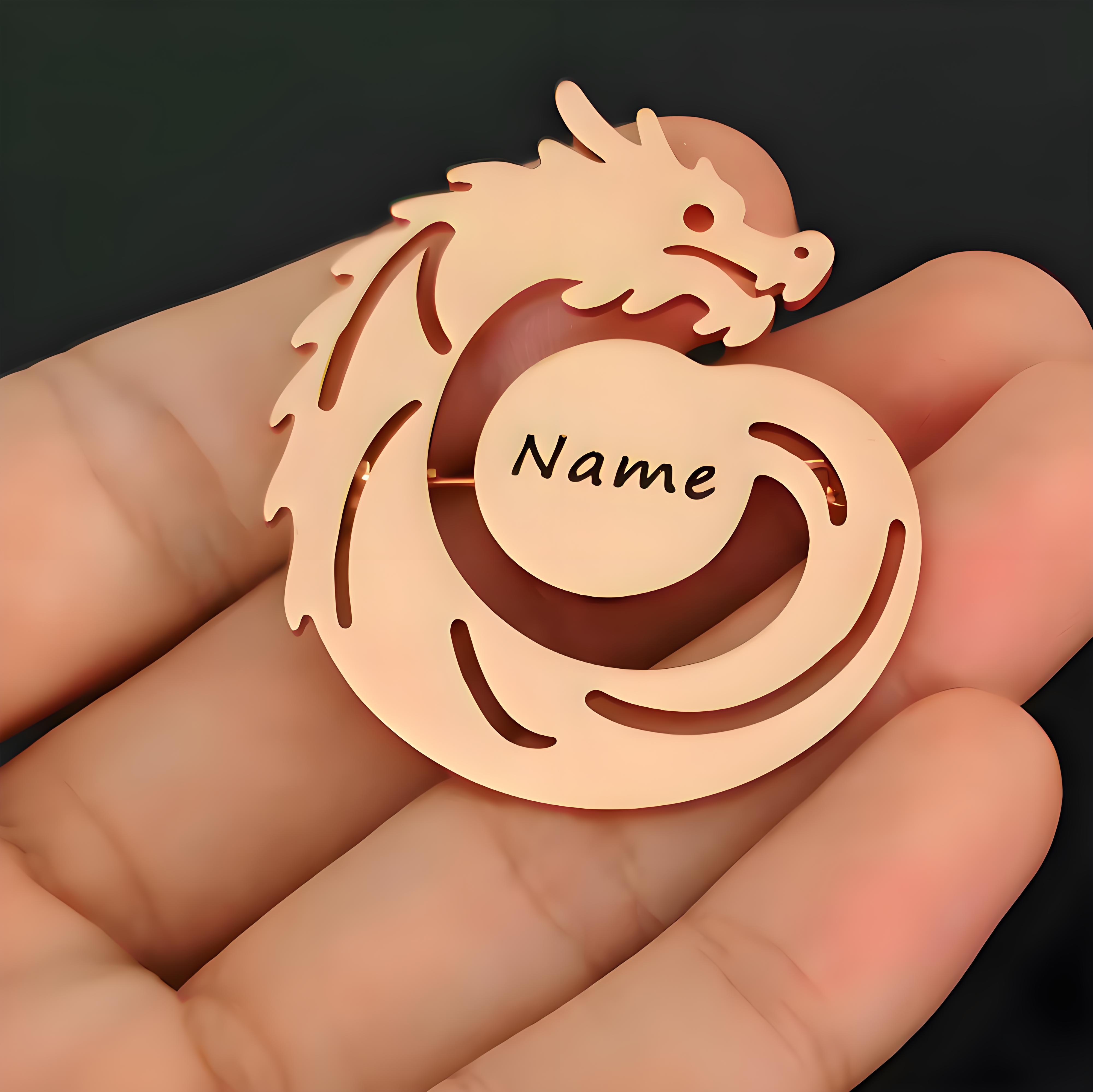Custom Name Dragon Brooch, Per - Men'S Formal Ethnic Wear avaliação e preço
