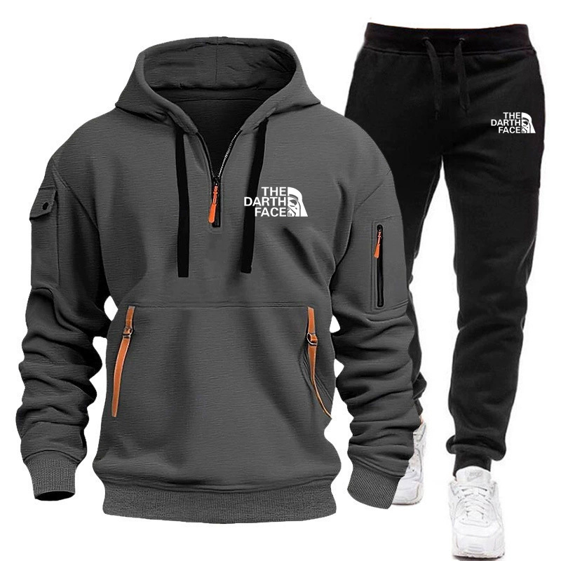 Men's hooded sports shirt set  - Mens Formal avaliação e preço