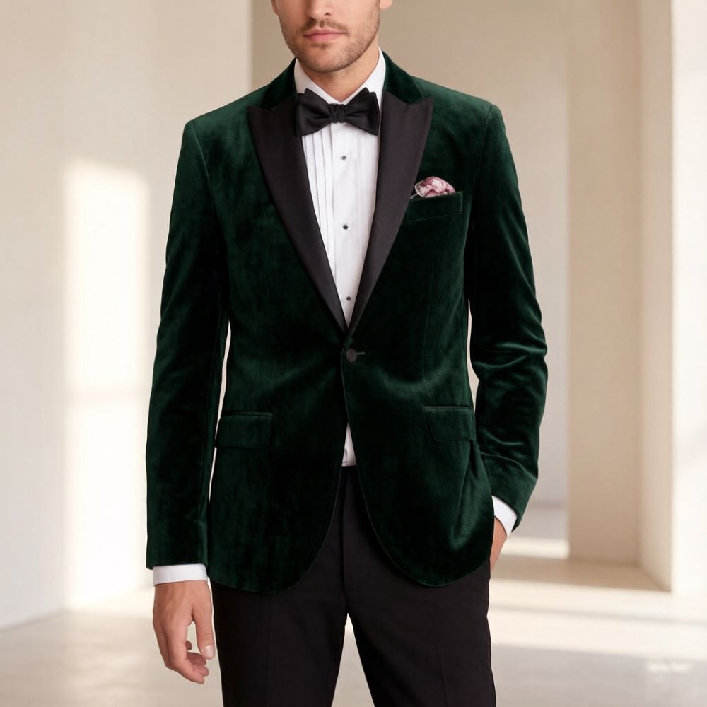 Velvet Formal Suits for Men Sl - Men'S Formal Wear For Reception avaliação e preço