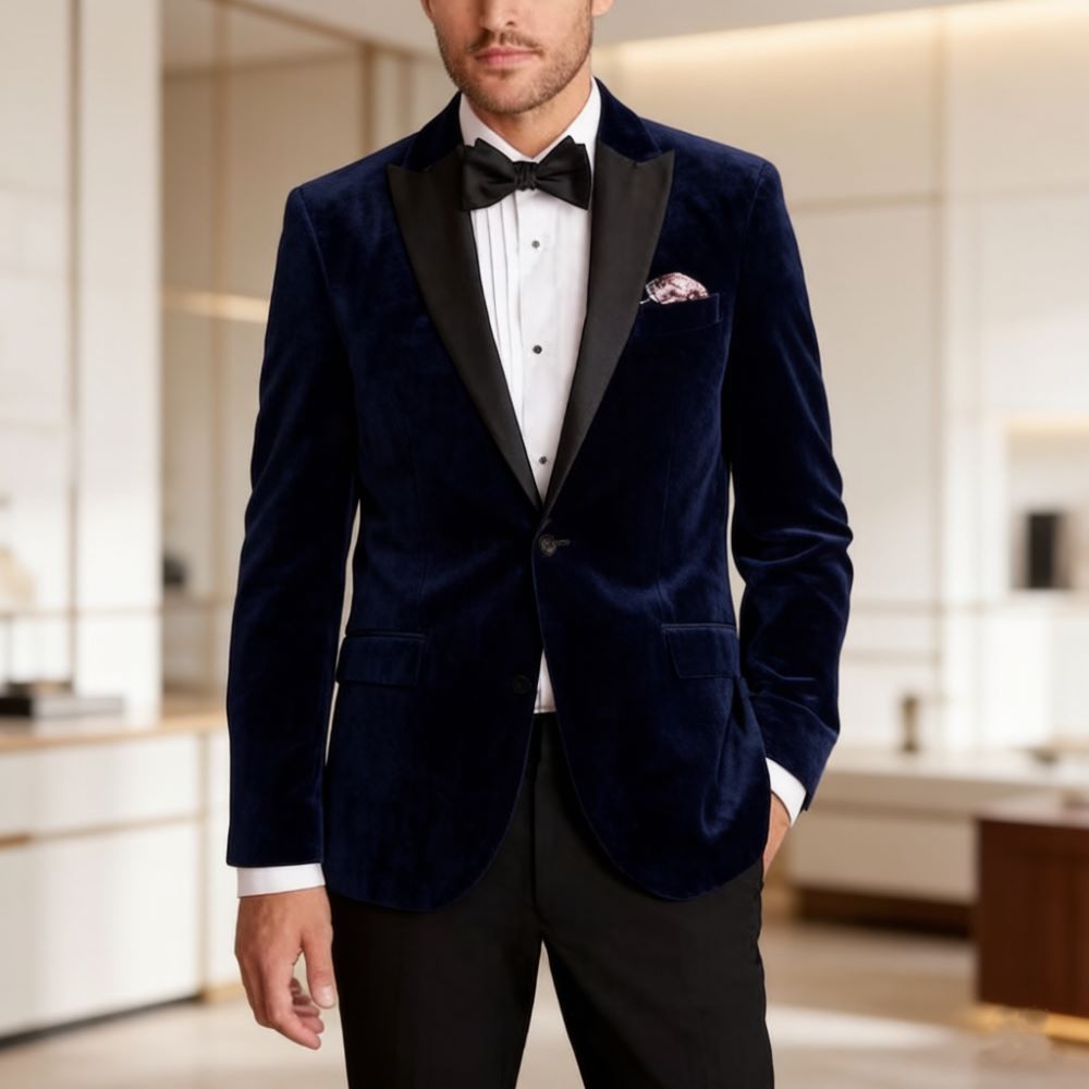 Velvet Formal Suits for Men Sl - Men'S Formal Wear For Reception avaliação e preço