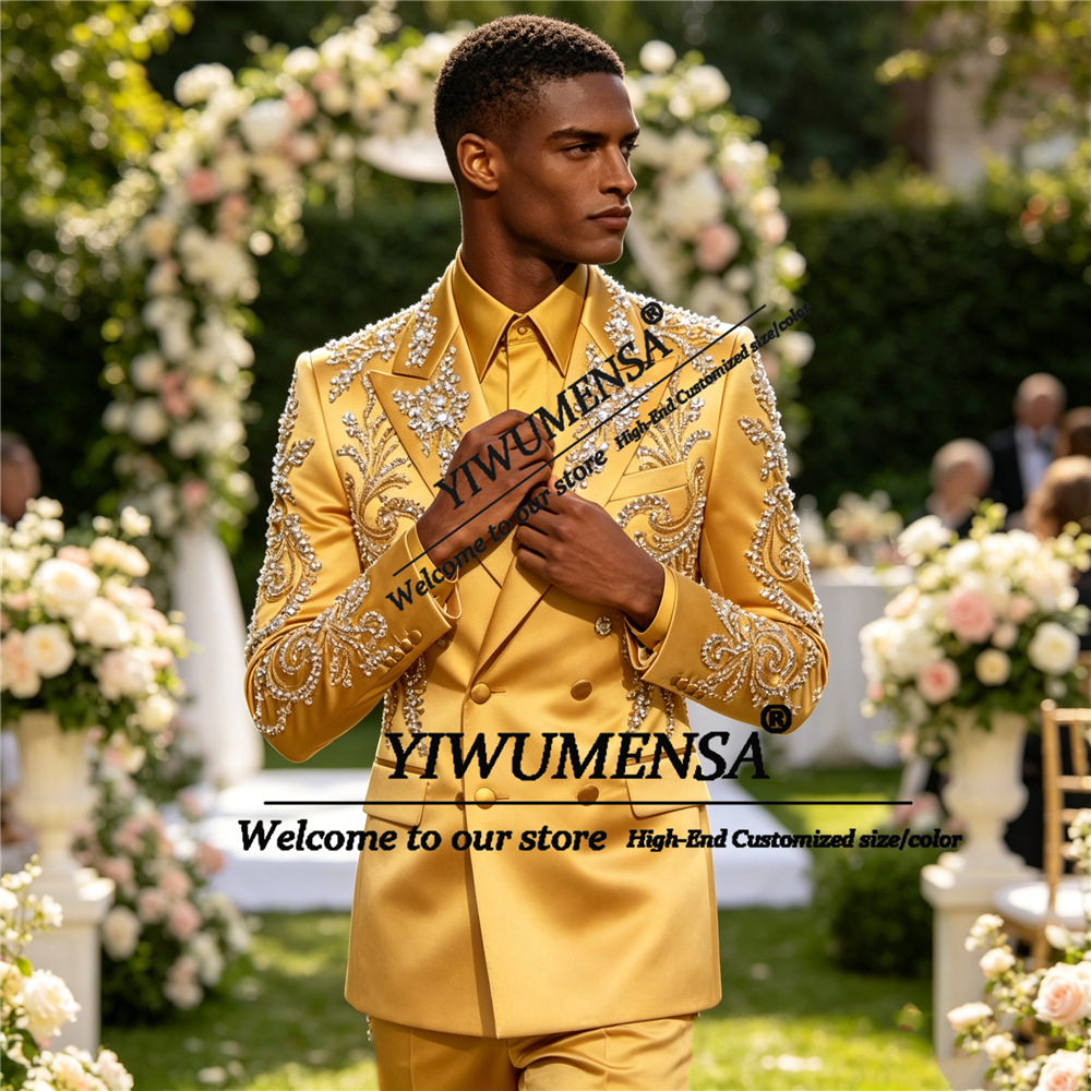 Sparkly Satin Suit Men Formal  - High End Men'S Formal Wear avaliação e preço