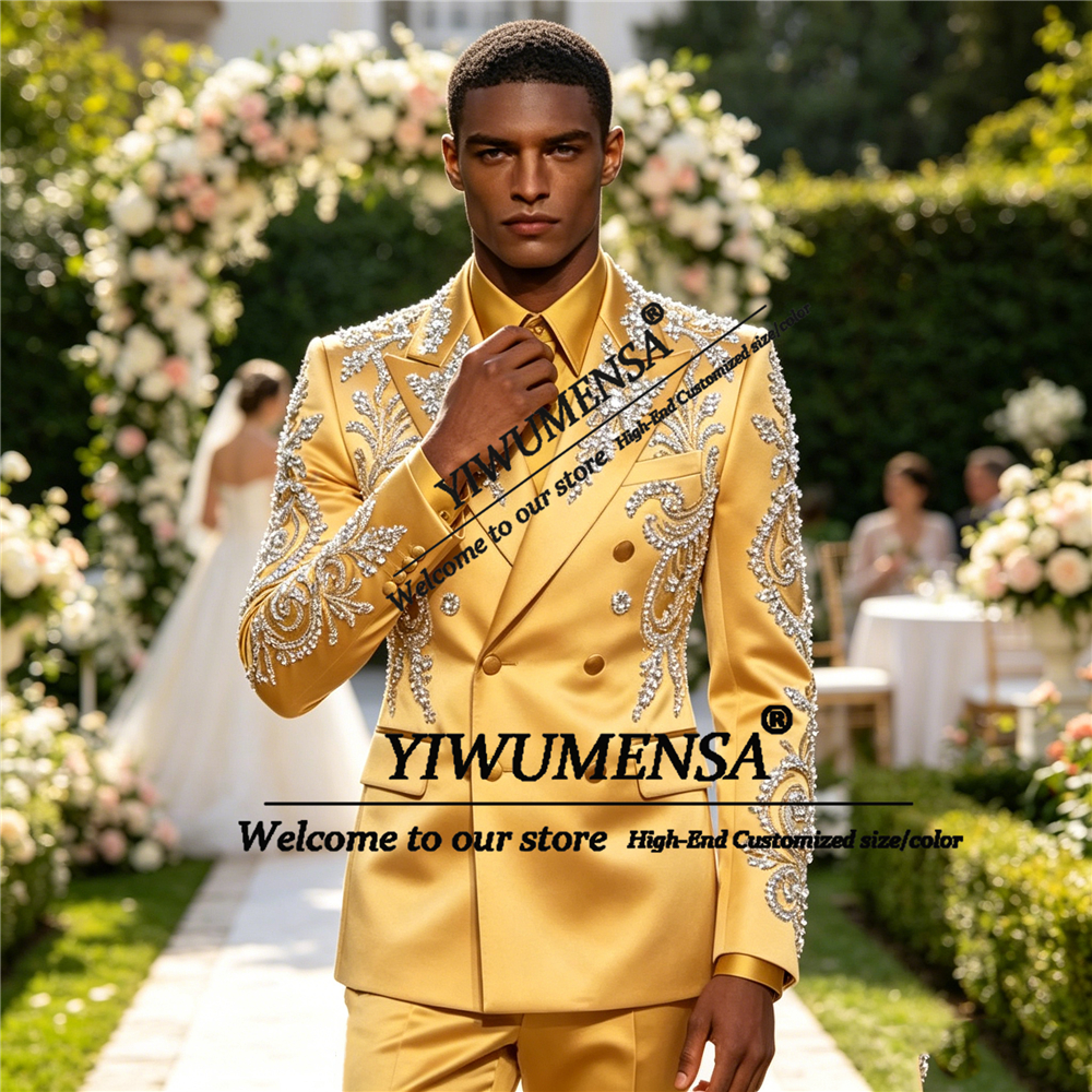 Sparkly Satin Suit Men Formal  - High End Men'S Formal Wear avaliação e preço