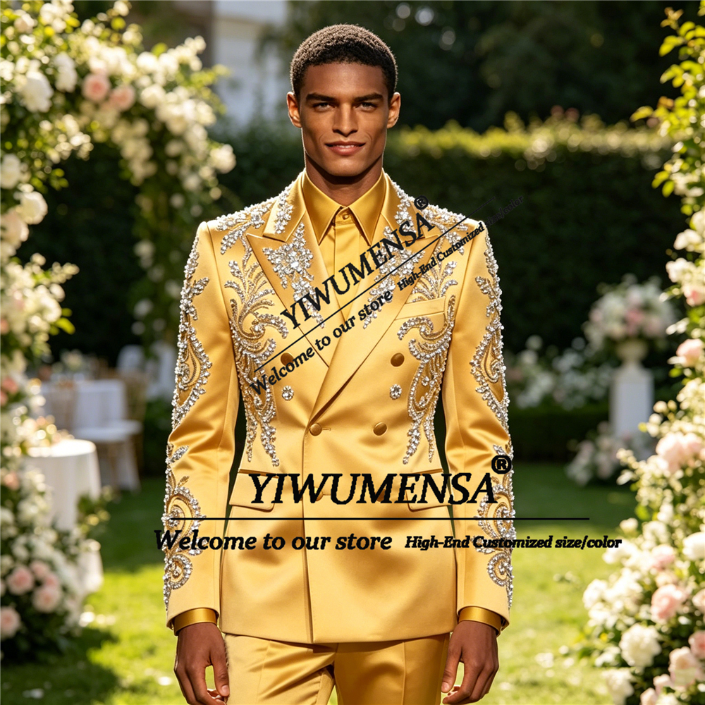 Sparkly Satin Suit Men Formal  - High End Men'S Formal Wear avaliação e preço