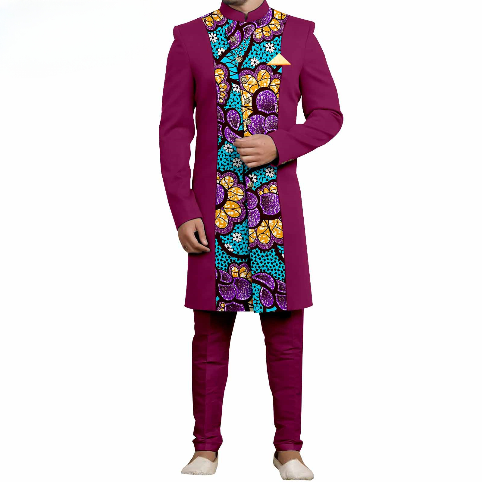 Men`s Suit Slim Fit Embroidery - Mens Formal avaliação e preço