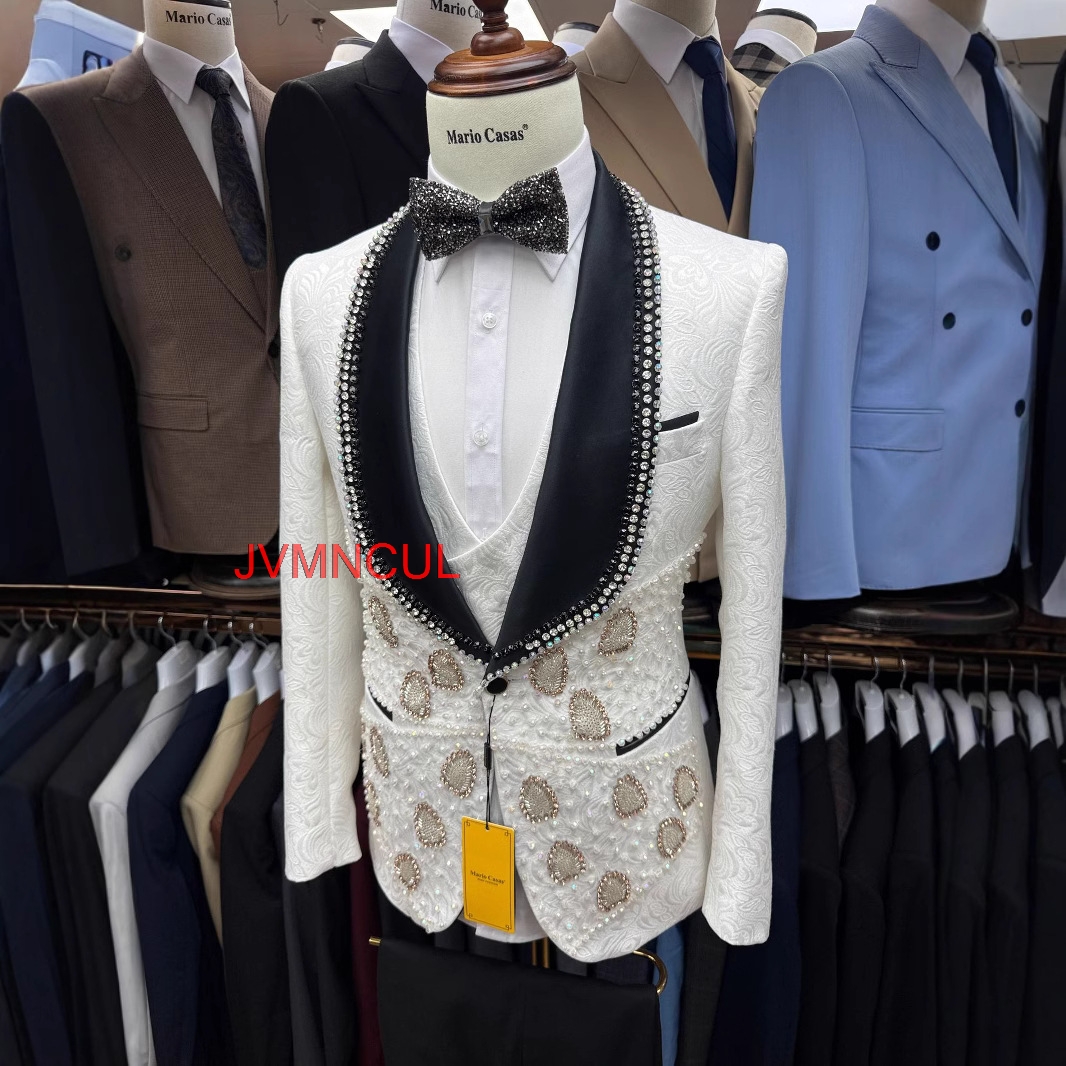 Men's Premium Embroidered Suit - Men'S Formal Wear For Reception avaliação e preço