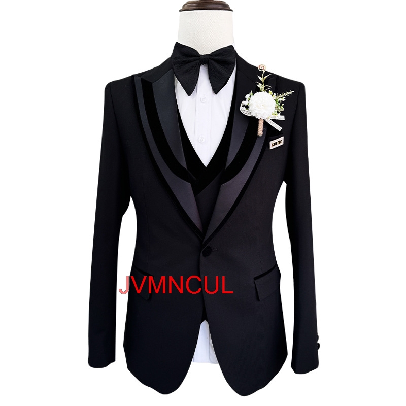 Men's 3 Piece Suit Slim Fit We - Men'S Formal Wear For Reception avaliação e preço